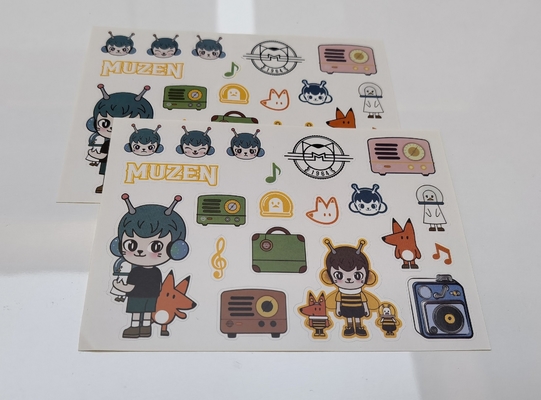 80g 128g 168g Coated Paper Sticker Labels PMS CMYK Printing