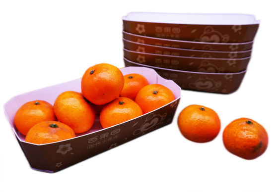 Cajas plegables del envasado de alimentos, cajas de cartón impermeables para la impresión de las frutas CMYK