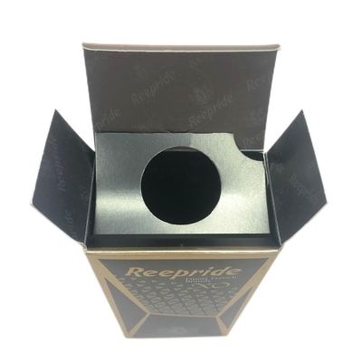 Cajas de embalaje del vino del FSC, sellado de empaquetado de la hoja de oro del vino de la cartulina