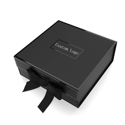 Caja de regalo de papel rígida de lujo, greyboard plegable negro 1200 de la caja envolver los papeles negros o marrones