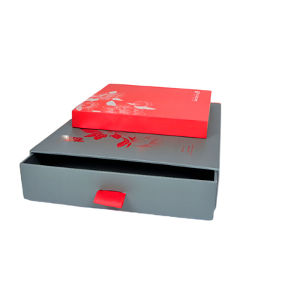 Caja de embalaje de papel del cajón de la diapositiva, abrigo de encargo C2S del greyborad de las cajas de regalo de la cartulina C1S 1200g